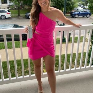 Hello Molly pink tie dress